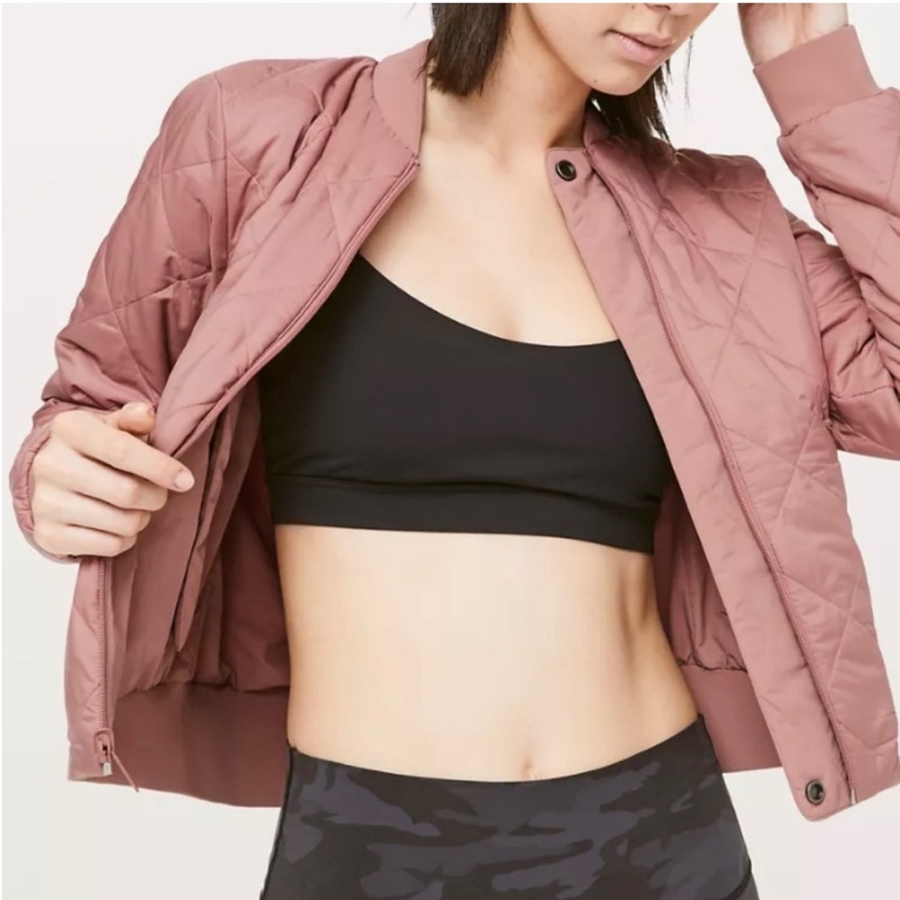 lululemon athletica Pink Bomber Jacket